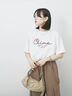 【接触冷感】ドルマンギャザー刺繍Tシャツ（オフホワイト/チャコールグレー/ボルドー/ブルー/ネイビー）｜Samansa Mos2 blue（サマンサモスモス ブルー）通販