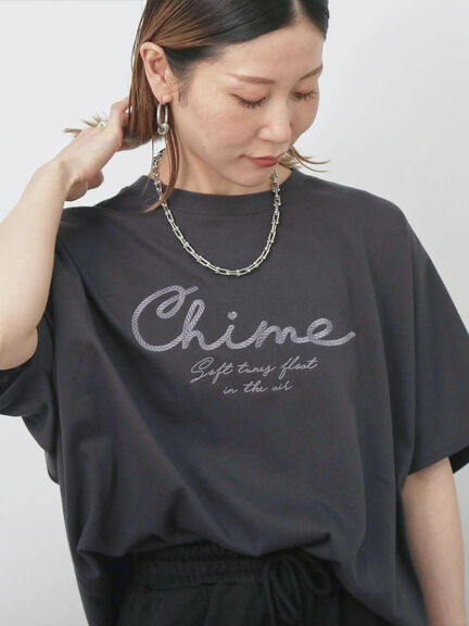 【接触冷感】ドルマンギャザー刺繍Tシャツ（オフホワイト/チャコールグレー/ボルドー/ブルー/ネイビー）｜Samansa Mos2 blue（サマンサモスモス ブルー）通販