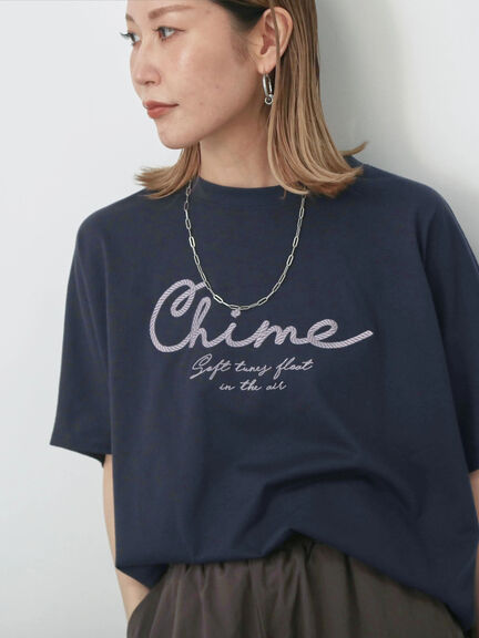 【接触冷感】ドルマンギャザー刺繍Tシャツ（オフホワイト/チャコールグレー/ボルドー/ブルー/ネイビー）｜Samansa Mos2 blue（サマンサモスモス ブルー）通販
