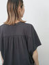 【接触冷感】ドルマンギャザー刺繍Tシャツ（オフホワイト/チャコールグレー/ボルドー/ブルー/ネイビー）｜Samansa Mos2 blue（サマンサモスモス ブルー）通販