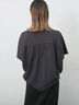 【接触冷感】ドルマンギャザー刺繍Tシャツ（オフホワイト/チャコールグレー/ボルドー/ブルー/ネイビー）｜Samansa Mos2 blue（サマンサモスモス ブルー）通販