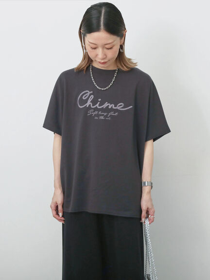 【接触冷感】ドルマンギャザー刺繍Tシャツ（オフホワイト/チャコールグレー/ボルドー/ブルー/ネイビー）｜Samansa Mos2 blue（サマンサモスモス ブルー）通販