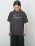 【接触冷感】ドルマンギャザー刺繍Tシャツ（オフホワイト/チャコールグレー/ボルドー/ブルー/ネイビー）｜Samansa Mos2 blue（サマンサモスモス ブルー）通販