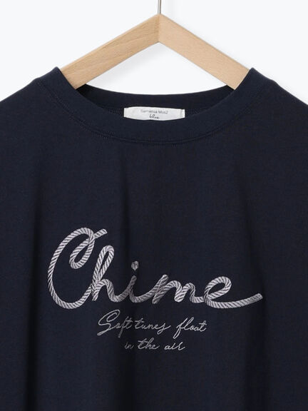 【接触冷感】ドルマンギャザー刺繍Tシャツ（オフホワイト/チャコールグレー/ボルドー/ブルー/ネイビー）｜Samansa Mos2 blue（サマンサモスモス ブルー）通販