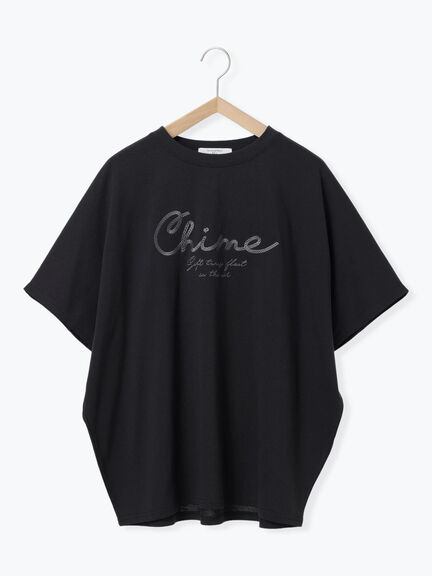 【接触冷感】ドルマンギャザー刺繍Tシャツ（オフホワイト/チャコールグレー/ボルドー/ブルー/ネイビー）｜Samansa Mos2 blue（サマンサモスモス ブルー）通販