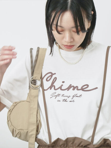 【接触冷感】ドルマンギャザー刺繍Tシャツ（オフホワイト/チャコールグレー/ボルドー/ブルー/ネイビー）｜Samansa Mos2 blue（サマンサモスモス ブルー）通販
