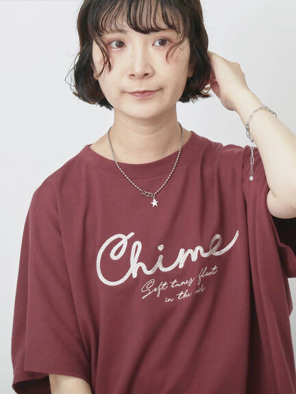 【接触冷感】ドルマンギャザー刺繍Tシャツ（オフホワイト/チャコールグレー/ボルドー/ブルー/ネイビー）｜Samansa Mos2 blue（サマンサモスモス ブルー）通販