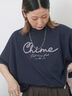 【接触冷感】ドルマンギャザー刺繍Tシャツ（オフホワイト/チャコールグレー/ボルドー/ブルー/ネイビー）｜Samansa Mos2 blue（サマンサモスモス ブルー）通販