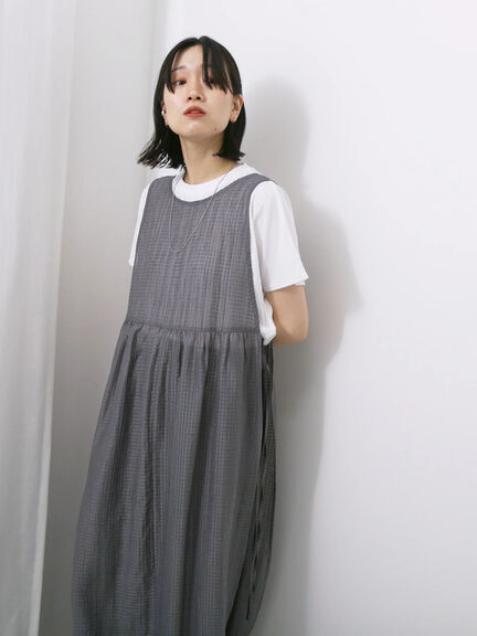 ◎前後2wayサイドスリットワンピース（グレー/ブラック/キナリ）｜Samansa Mos2 blue（サマンサモスモス ブルー）通販