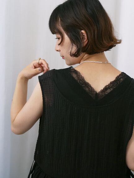 ◎前後2wayサイドスリットワンピース（グレー/ブラック/キナリ）｜Samansa Mos2 blue（サマンサモスモス ブルー）通販