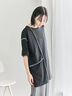 ◎【接触冷感】切替ステッチチュニック（オフホワイト/チャコールグレー/ブラック）｜Samansa Mos2 blue（サマンサモスモス ブルー）通販