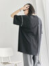 ◎【接触冷感】切替ステッチチュニック（オフホワイト/チャコールグレー/ブラック）｜Samansa Mos2 blue（サマンサモスモス ブルー）通販