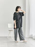 ◎【接触冷感】切替ステッチチュニック（オフホワイト/チャコールグレー/ブラック）｜Samansa Mos2 blue（サマンサモスモス ブルー）通販