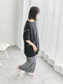 ◎【接触冷感】切替ステッチチュニック（オフホワイト/チャコールグレー/ブラック）｜Samansa Mos2 blue（サマンサモスモス ブルー）通販