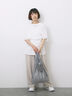 ◎【接触冷感】ウエストリボンTシャツ（オフホワイト/ブラック/ＴＯＰグレー）｜Samansa Mos2 blue（サマンサモスモス ブルー）通販