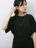 ◎【接触冷感】ウエストリボンTシャツ（オフホワイト/ブラック/ＴＯＰグレー）｜Samansa Mos2 blue（サマンサモスモス ブルー）通販
