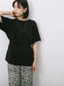 ◎【接触冷感】ウエストリボンTシャツ（オフホワイト/ブラック/ＴＯＰグレー）｜Samansa Mos2 blue（サマンサモスモス ブルー）通販