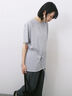 ◎【接触冷感】ウエストリボンTシャツ（オフホワイト/ブラック/ＴＯＰグレー）｜Samansa Mos2 blue（サマンサモスモス ブルー）通販