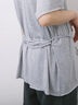◎【接触冷感】ウエストリボンTシャツ（オフホワイト/ブラック/ＴＯＰグレー）｜Samansa Mos2 blue（サマンサモスモス ブルー）通販
