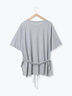◎【接触冷感】ウエストリボンTシャツ（オフホワイト/ブラック/ＴＯＰグレー）｜Samansa Mos2 blue（サマンサモスモス ブルー）通販