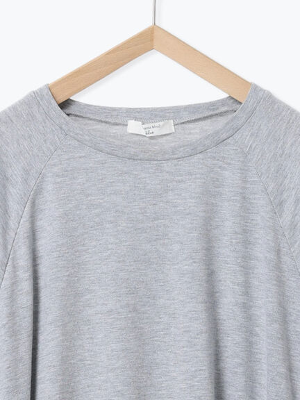 ◎【接触冷感】ウエストリボンTシャツ（オフホワイト/ブラック/ＴＯＰグレー）｜Samansa Mos2 blue（サマンサモスモス ブルー）通販