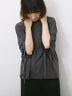 ◎【接触冷感】ベロアラインリボンTシャツ（チャコールグレー/ネイビー/ＴＯＰグレー）｜Samansa Mos2 blue（サマンサモスモス ブルー）通販