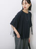 ◎【接触冷感】ベロアラインリボンTシャツ（チャコールグレー/ネイビー/ＴＯＰグレー）｜Samansa Mos2 blue（サマンサモスモス ブルー）通販