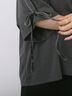 ◎【接触冷感】ベロアラインリボンTシャツ（チャコールグレー/ネイビー/ＴＯＰグレー）｜Samansa Mos2 blue（サマンサモスモス ブルー）通販