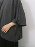 ◎【接触冷感】ベロアラインリボンTシャツ（チャコールグレー/ネイビー/ＴＯＰグレー）｜Samansa Mos2 blue（サマンサモスモス ブルー）通販