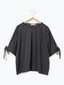 ◎【接触冷感】ベロアラインリボンTシャツ（チャコールグレー/ネイビー/ＴＯＰグレー）｜Samansa Mos2 blue（サマンサモスモス ブルー）通販