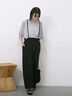 ◎【接触冷感】ベロアラインリボンTシャツ（チャコールグレー/ネイビー/ＴＯＰグレー）｜Samansa Mos2 blue（サマンサモスモス ブルー）通販