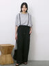 ◎【接触冷感】ベロアラインリボンTシャツ（チャコールグレー/ネイビー/ＴＯＰグレー）｜Samansa Mos2 blue（サマンサモスモス ブルー）通販