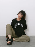 ◎【接触冷感】シャーリングドッキングTシャツ（ブラック）｜Samansa Mos2 blue（サマンサモスモス ブルー）通販