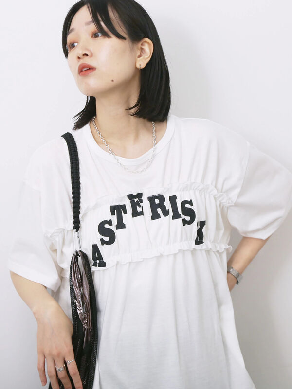 tシャツ シャーリング襟ドッキングプルオーバー「UVカット・接触冷感」 レディース ROPE' PICNIC tシャツ 「UVカット・接触冷感」レースドッキング