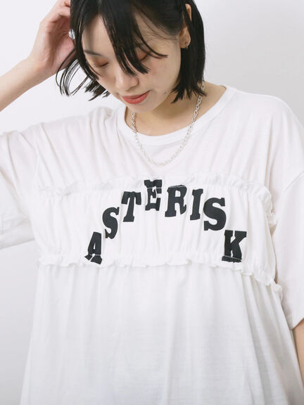 ◎【接触冷感】シャーリングドッキングTシャツ（オフホワイト/ブラック/サックスブルー）｜Samansa Mos2 blue（サマンサモスモス ブルー）通販