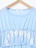 ◎【接触冷感】シャーリングドッキングTシャツ（オフホワイト/ブラック/サックスブルー）｜Samansa Mos2 blue（サマンサモスモス ブルー）通販