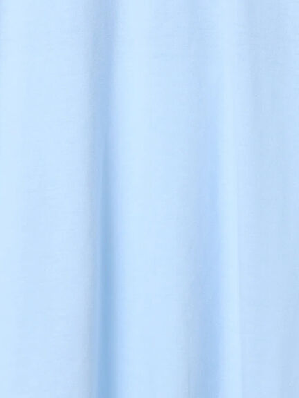 ◎【接触冷感】シャーリングドッキングTシャツ（オフホワイト/ブラック/サックスブルー）｜Samansa Mos2 blue（サマンサモスモス ブルー）通販