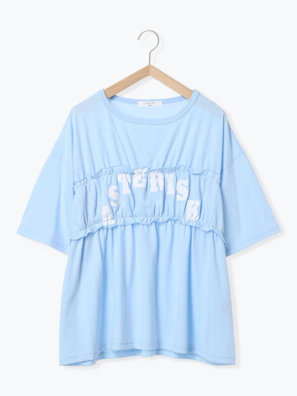 セール】 ◎【接触冷感】シャーリングドッキングTシャツ（オフ