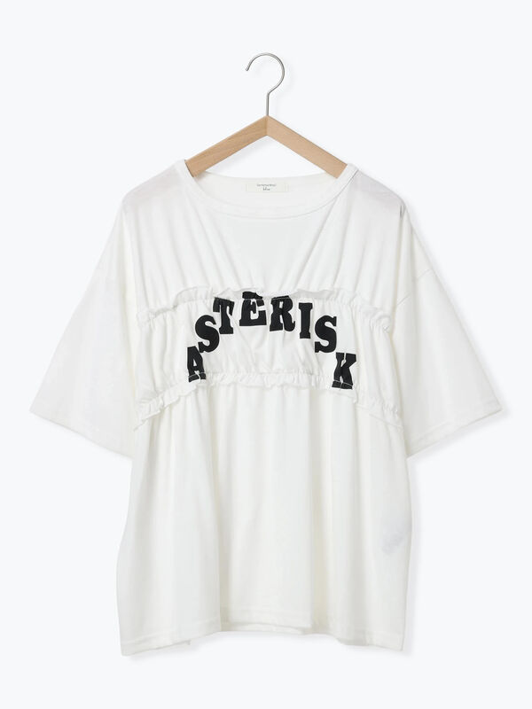 tシャツ シャーリング襟ドッキングプルオーバー「UVカット・接触冷感」 レディース ROPE' PICNIC tシャツ 「UVカット・接触冷感」レースドッキング