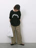 ◎【接触冷感】シャーリングドッキングTシャツ（オフホワイト/ブラック/サックスブルー）｜Samansa Mos2 blue（サマンサモスモス ブルー）通販