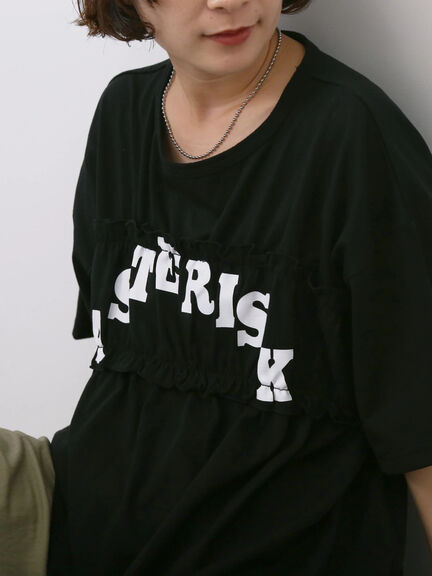 ◎【接触冷感】シャーリングドッキングTシャツ（オフホワイト/ブラック/サックスブルー）｜Samansa Mos2 blue（サマンサモスモス ブルー）通販