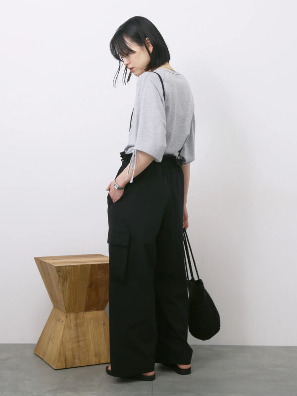 セール】 ◎サス付カーゴパンツ（ブラック/ブラウン/カーキ/ボトムス