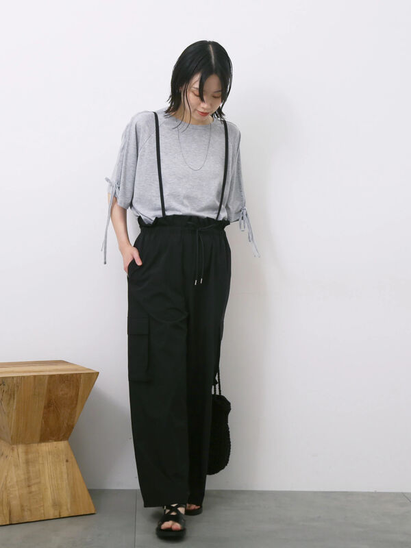 セール】 ◎サス付カーゴパンツ（ブラック/ブラウン/カーキ/ボトムス