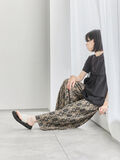 ◎柄アソートプリーツパンツ（ベージュ）｜Samansa Mos2 blue（サマンサモスモス ブルー）通販
