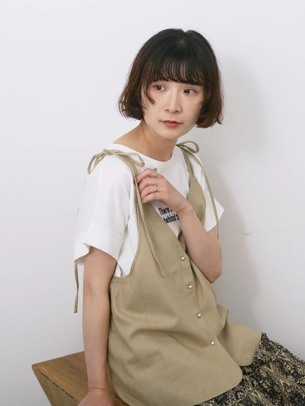 ◎キャミソールジレ（ベージュ）｜Samansa Mos2 blue（サマンサモスモス ブルー）通販
