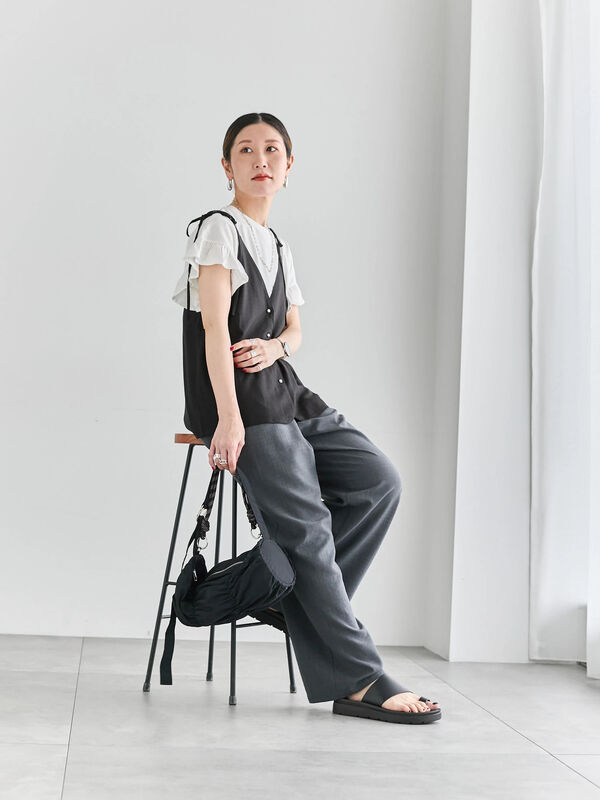 セール】 ◎キャミソールジレ（チャコールグレー/ブラック/ベージュ