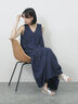 楊柳ノースリーブワンピース（ネイビー）｜Samansa Mos2 blue（サマンサモスモス ブルー）通販