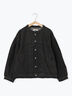 【ECO DENIM 】 ノーカラーブルゾン（チャコールグレー）｜Samansa Mos2 blue（サマンサモスモス ブルー）通販