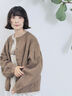 【ECO DENIM 】 ノーカラーブルゾン（チャコールグレー/ブラウン/ブルー）｜Samansa Mos2 blue（サマンサモスモス ブルー）通販