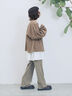 【ECO DENIM 】 ノーカラーブルゾン（チャコールグレー/ブラウン/ブルー）｜Samansa Mos2 blue（サマンサモスモス ブルー）通販